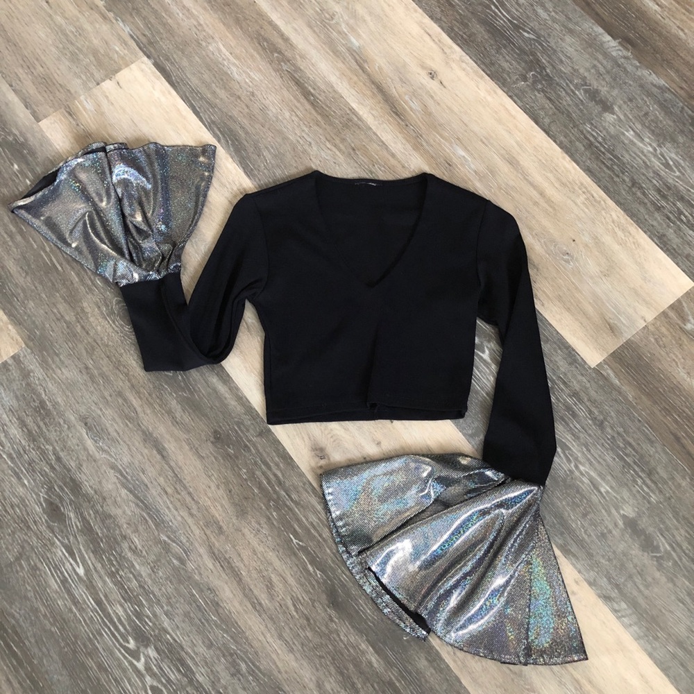 Belled Crop Top